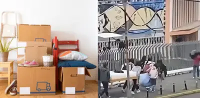 Universitarios se vuelven tendencia al ayudar a compañero en mudanza a pie en Quito