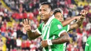 Atlético Nacional vence 2-1 a Santa Fe en El Campín con doblete de Morelos