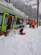 Avalancha causa descarrilamiento de tren en Suiza: 5 heridos en Valais