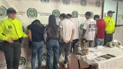 Capturan a seis personas en Floridablanca por tráfico de drogas vinculado a 'Los Chorizos'