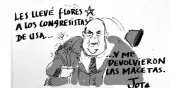 Caricaturas de 'El Tiempo' critican acto de bajada en el Congreso