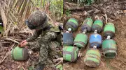 Ejército destruye taller del ELN con 44 cilindros bomba en Norte de Santander