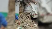 Impactante accidente en La Candelaria: camión de basura destruye vivienda tras falla mecánica