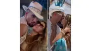 Marilyn Patiño y Renzo Meneses protagonizan beso en el Carnaval de Barranquilla tras salir de LCDLF