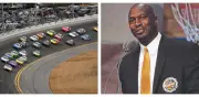 Michael Jordan celebra triunfo de su equipo 23XI Racing en las 500 Millas de Daytona
