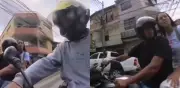 Motociclista en Bello, Antioquia, pasa semáforo en rojo y amenaza con arma blanca tras reclamo
