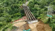 Puente La Carpintera en Santander alcanza 89% de avance en obras del Par Vial Bucaramanga-Rionegro
