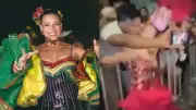 Reina del Carnaval de Barranquilla sufre acoso: hombre intenta besarla en La Guacherna