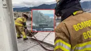 Restaurante Mi Gran Parrilla Boyacense en Bogotá muestra daños tras incendio estructural