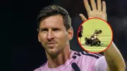 Susto en Puerto Rico: hincha derriba a Messi tras burlar seguridad en amistoso