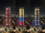 Torre Colpatria se ilumina con la bandera para activar movimiento Colombia es Buena
