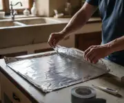 Truco con papel aluminio revela filtraciones de agua en paredes sin herramientas costosas