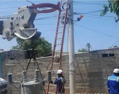 Air-e Intervenida ejecuta obras de mantenimiento eléctrico en Sabanalarga y Barranquilla