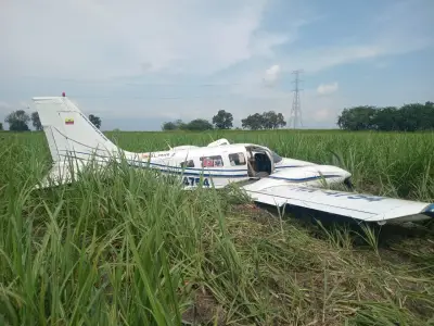 Avioneta realiza aterrizaje de emergencia exitoso en zona rural del Valle del Cauca