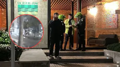 Balacera en Bogotá por robo de moto BMW de 80 millones: vigilante enfrentó a 4 delincuentes