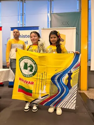 Bolívar se corona campeón nacional de ajedrez Sub-12 en Bogotá con doble oro