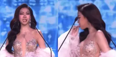 Candidata del Miss Grand Tailandia pierde carillas dentales en plena pasarela durante gala preliminar