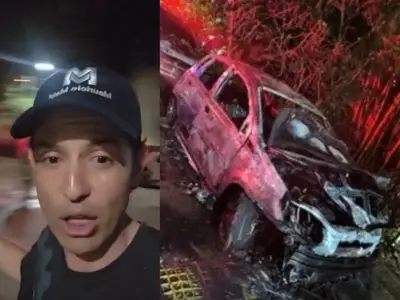 Candidato denuncia incendio de su vehículo en Santander a días de las elecciones legislativas