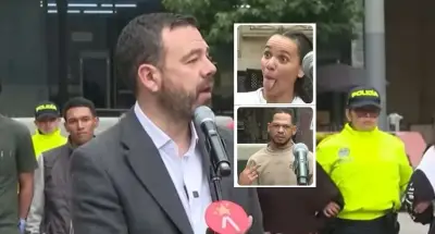 Capturados en Bogotá desatan polémica con burlas a Galán durante presentación judicial