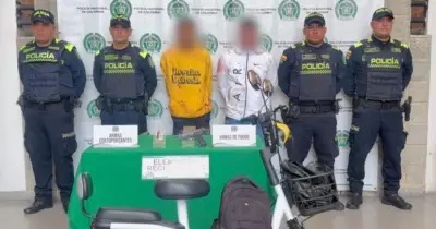 Capturan a dos hombres por robo violento de bicicletas eléctricas en Engativá