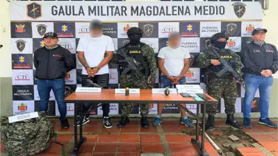 Capturan a dos integrantes del Clan del Golfo en Santander por crímenes graves