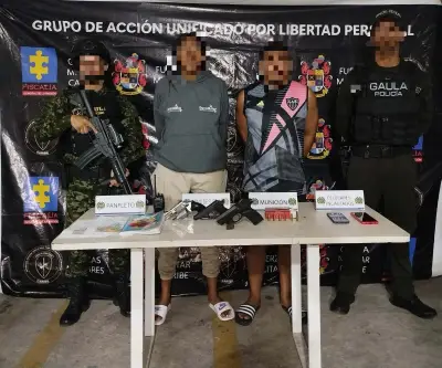 Capturan a dos presuntos integrantes de 'Los Costeños' en operativo conjunto en Soledad