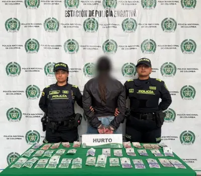 Capturan a 'la reina del cosquilleo' en Bogotá con más de 10 anotaciones por hurto agravado