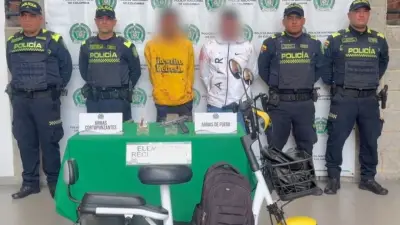 Capturan a ladrones reincidentes de bicicletas eléctricas en Bogotá tras intervención ciudadana