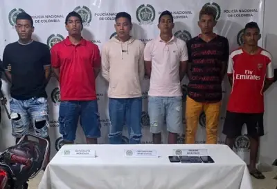 Capturan a seis integrantes de 'Los Silenciosos' en operativo policial en Plato, Magdalena