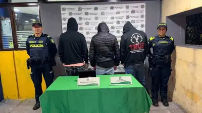 Capturan a tres 'rompevidrios' con antecedentes por hurto en Suba, Bogotá