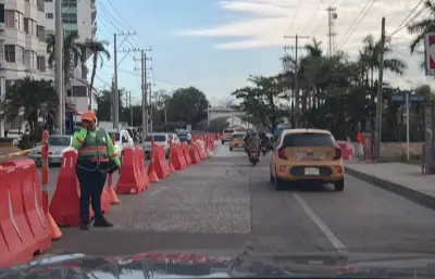 Cartagena implementa cierres viales en Bocagrande por inicio de megaproyecto contra inundaciones