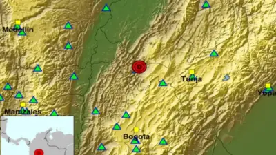 Colombia registra múltiples sismos en varias regiones este 14 de marzo de 2026