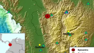 Colombia registra más de 15 temblores en un solo día, con epicentros en múltiples regiones