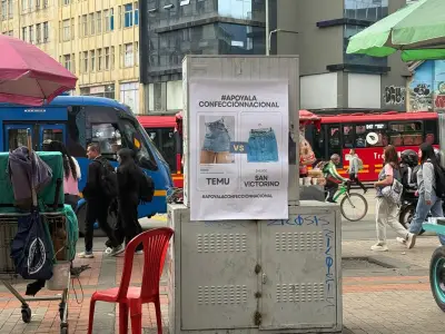 Comerciantes de San Victorino lanzan campaña contra Temu y Shein por caída en ventas