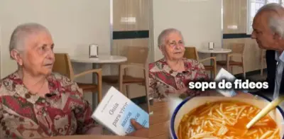 Conchi, a sus 101 años, revela su secreto de longevidad: la sopa de garbanzos y espinacas