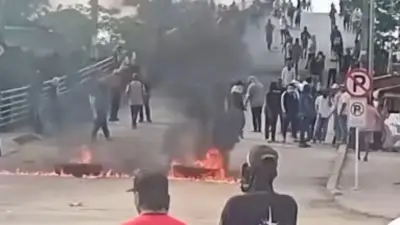 Decretan toque de queda tras disturbios durante paro minero en El Bagre, Antioquia