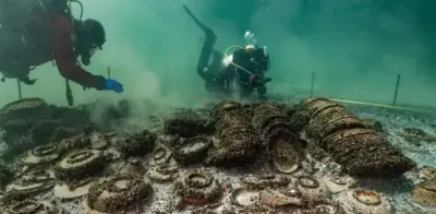 Descubren cargamento romano intacto de aceite de oliva en barco hundido en Suiza