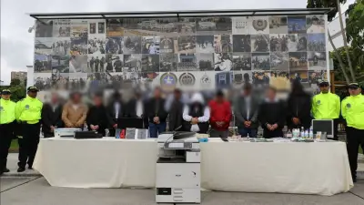 Desmantelan red de falsificación de pesos y dólares en Bogotá con tecnología inkjet