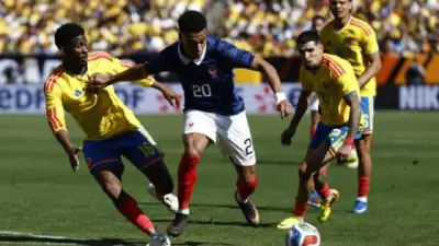 Francia domina a Colombia en amistoso con contundente victoria 3-1 en Washington