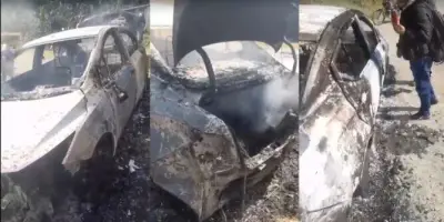 Hallazgo Macabro en Cauca: Tres Cuerpos Calcinados en Vehículo Incendiado
