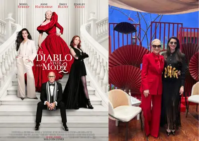 Hathaway y Streep reviven 'El Diablo Viste a la Moda' en visita cultural a México