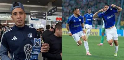Hinchas de Millonarios reciben a Rodrigo Contreras como héroe tras eliminar a Nacional en Sudamericana