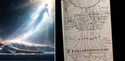 Hombre declarado muerto revive y dibuja su visión del 'más allá': conexión universal