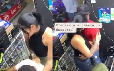 Hombre descubre infidelidad de su esposa al revisar cámaras de seguridad del negocio familiar