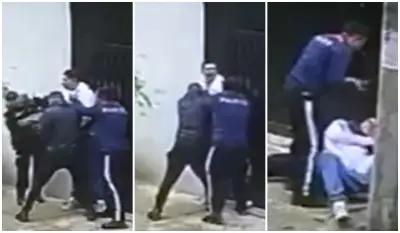 Impactante video muestra captura de ladrón que robó vehículo con arma blanca en Bogotá