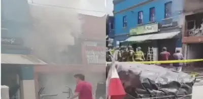 Incendio con explosiones en bodega de Los Mártires deja tres heridos en Bogotá
