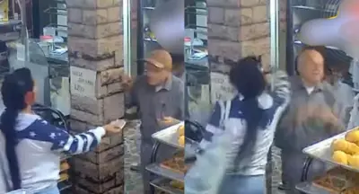 Indignante agresión: Mujer golpea a adulto mayor en panadería de Sogamoso por supuesta demora