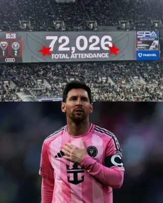 Inter Miami vence 1-2 al DC United con goles de De Paul y Messi en partido ajustado