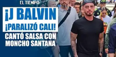 J Balvin recorre el barrio Obrero de Cali y se deleita con el 'Cali Pachanguero'