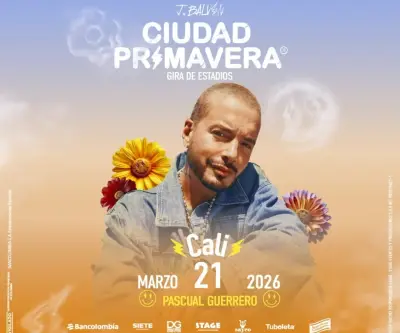 J Balvin regresa a Cali con su gira 'Ciudad Primavera' en marzo de 2026